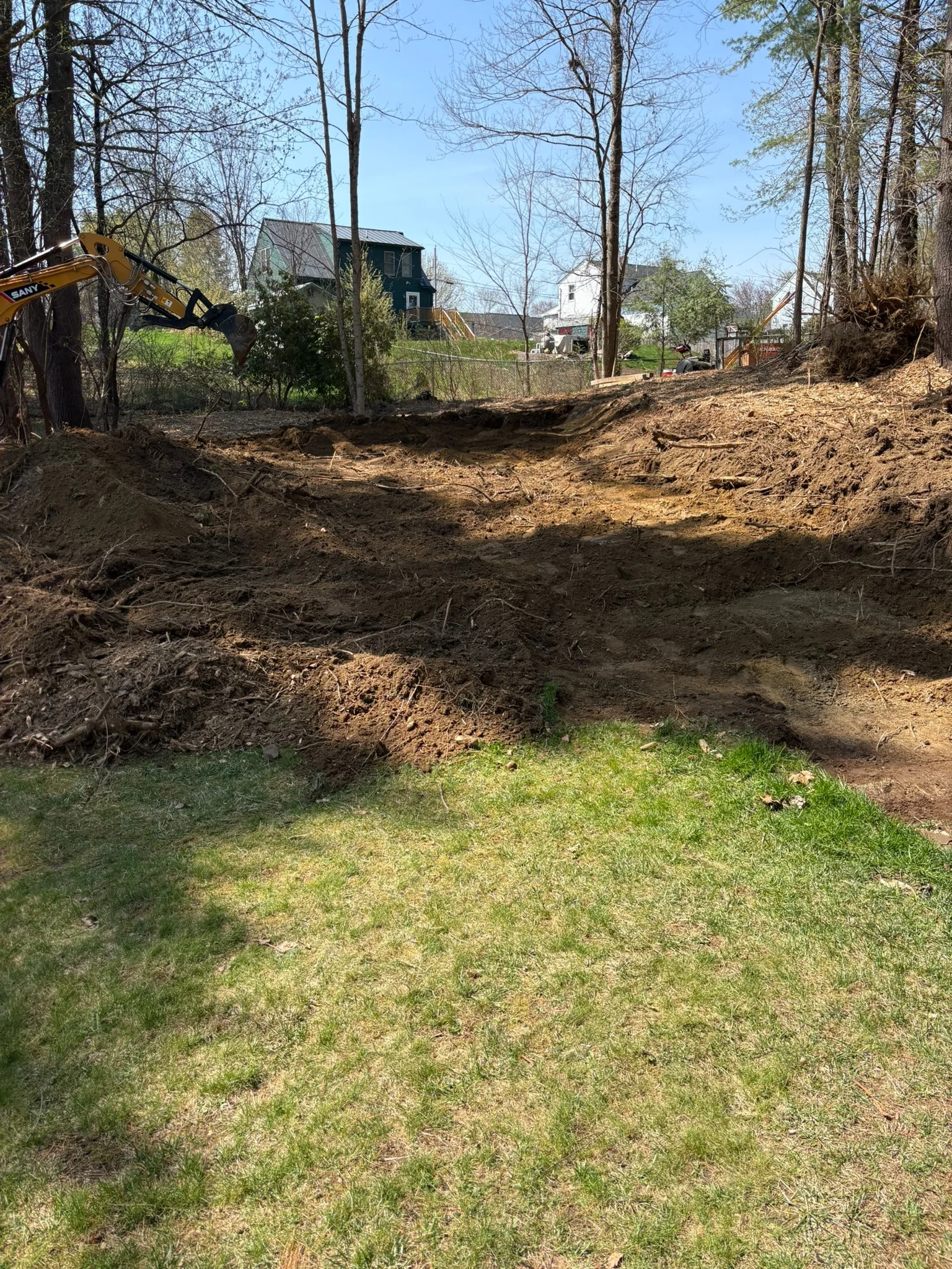 Full site development project by Ridge Cut Land Services in southern New Hampshire